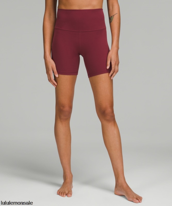 Lululemon Damen DELULU123 | Ausrichten Hochhaus Kurz 6 Glühwein